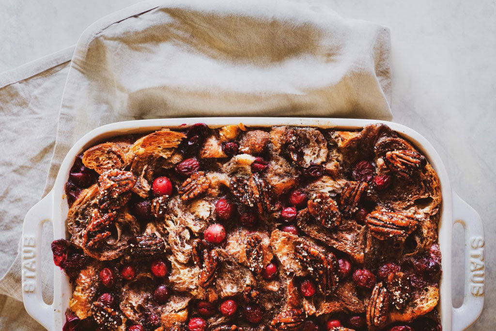 Cranberry Pecan French Bread Pudding